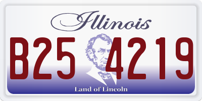 IL license plate B254219