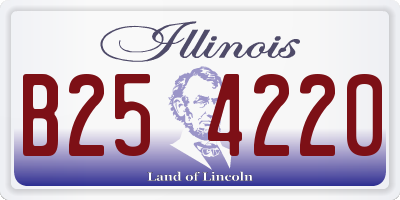 IL license plate B254220