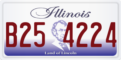 IL license plate B254224
