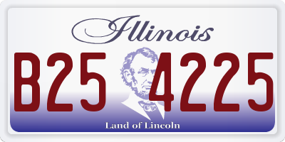 IL license plate B254225