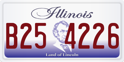 IL license plate B254226