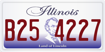 IL license plate B254227