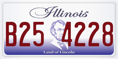IL license plate B254228