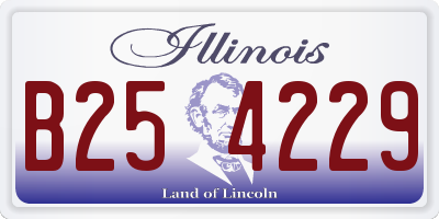 IL license plate B254229