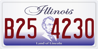 IL license plate B254230