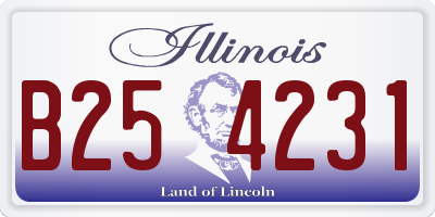 IL license plate B254231