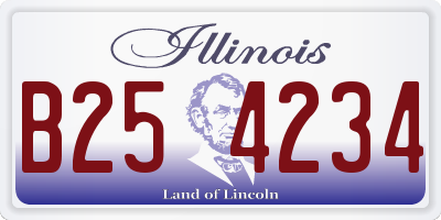 IL license plate B254234