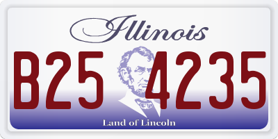 IL license plate B254235