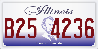 IL license plate B254236