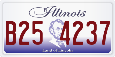 IL license plate B254237