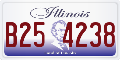 IL license plate B254238