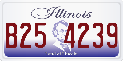 IL license plate B254239