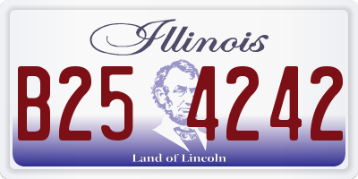 IL license plate B254242