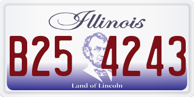 IL license plate B254243