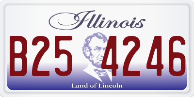 IL license plate B254246