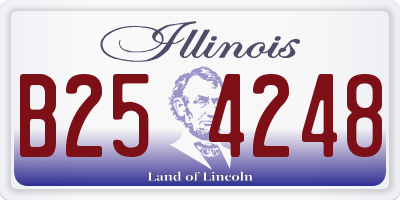 IL license plate B254248
