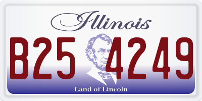 IL license plate B254249