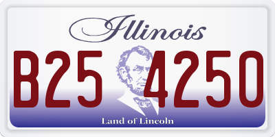 IL license plate B254250