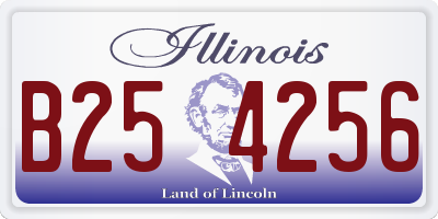 IL license plate B254256