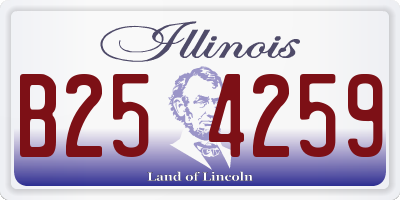 IL license plate B254259
