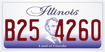 IL license plate B254260