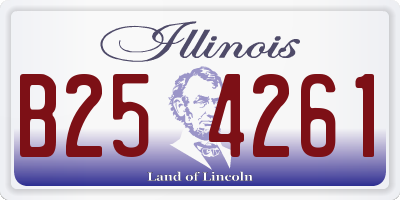IL license plate B254261