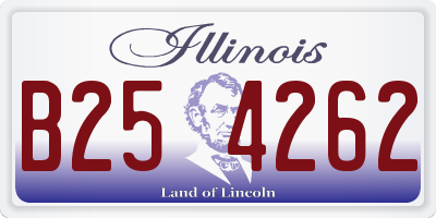 IL license plate B254262