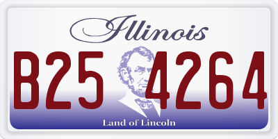 IL license plate B254264