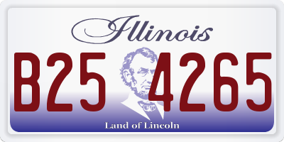 IL license plate B254265
