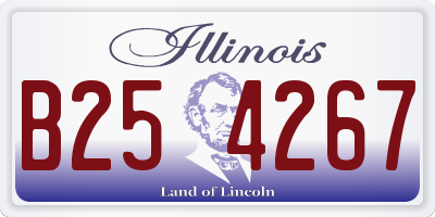 IL license plate B254267