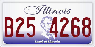 IL license plate B254268