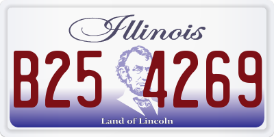 IL license plate B254269