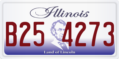IL license plate B254273