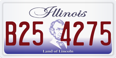 IL license plate B254275