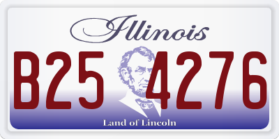 IL license plate B254276