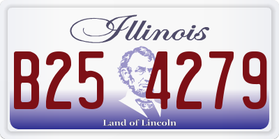 IL license plate B254279