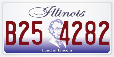 IL license plate B254282