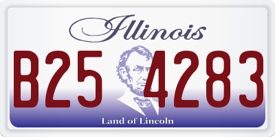 IL license plate B254283