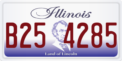 IL license plate B254285