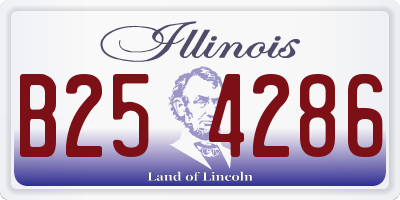 IL license plate B254286