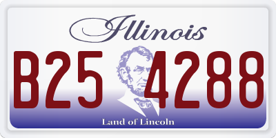 IL license plate B254288