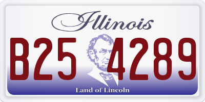 IL license plate B254289
