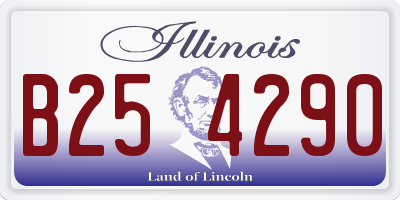 IL license plate B254290