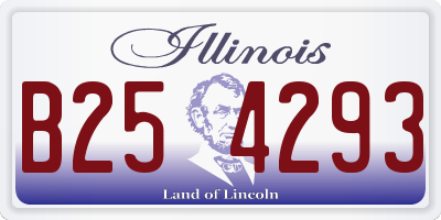 IL license plate B254293