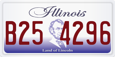 IL license plate B254296