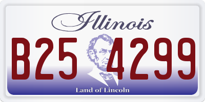 IL license plate B254299