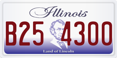 IL license plate B254300