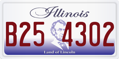 IL license plate B254302