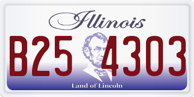 IL license plate B254303