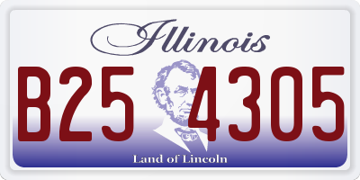 IL license plate B254305